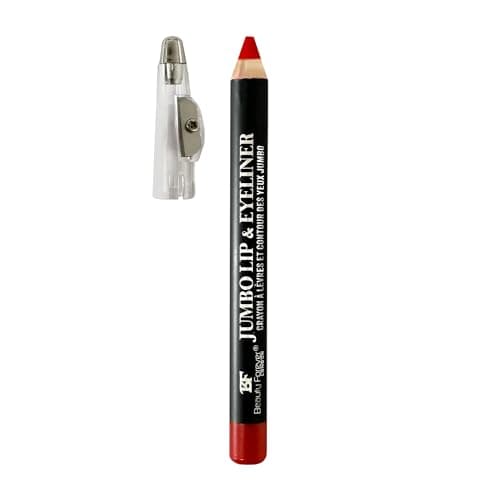 Image of Beauty Forever Jumbo Lip Liner & Eyeliner Pencil with Sharpener, Long lasting Creamy Formula, 3gms (255 Red)