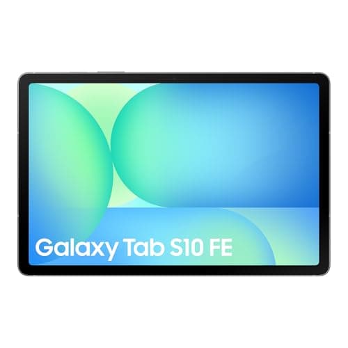 Image of Samsung Galaxy S10 FE Android Tablet, Wifi, 128GB Storage, 8GB Memory, 10.9" Display, S Pen included, Long lasting Battery, Grey, 3 Year Extended Warranty (UK Version)