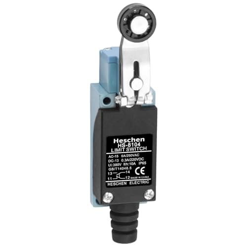 Image of Heschen Limit switch, HS-8104(TZ-8104), Rotary Roller Lever, 10A 250VAC, SPDT, Momentary, for CNC Mill Plasma, IP65