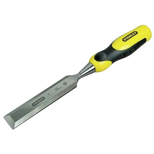 Image of STANLEY 25mm Dynagrip Chisel with Bevel Edge and Strike Cap, 0-16-880
