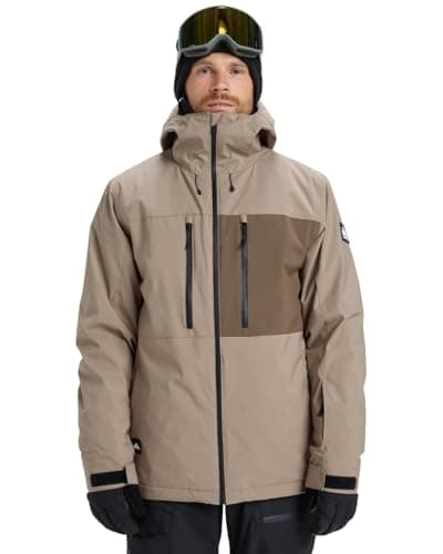 Image of Quiksilver Snow Jacket Sycamore Solid 20K Jacket Men's Beige L