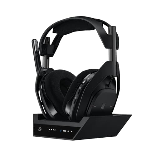Image of Logitech G Astro A50 X LIGHTSPEED Wireless Gaming Headset + Base – PRO-G GRAPHENE, PLAYSYNC for Xbox Series X|S, PS5, PC/Mac, Nintendo Switch/Switch 2, Bluetooth, HDMI 2.1 Passthru - Black