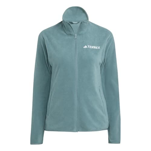 Image of adidas Women's Terrex Multi Essentials Full Zip Fleece Jacket, preloved teal, S