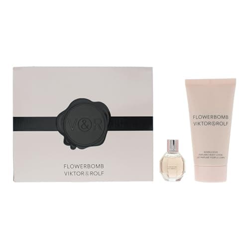 Image of Viktor & Rolf Flowerbomb 2 Piece Gift Set: Eau De Parfum 7ml - Body Lotion 50ml