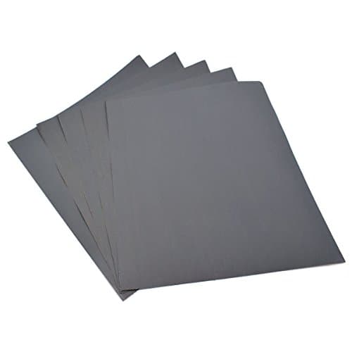 Image of 230 x280mm sandpaper Pack of 5 Sheets -Grit 2000 Waterproof Paper Wet/dry Silicon Carbide