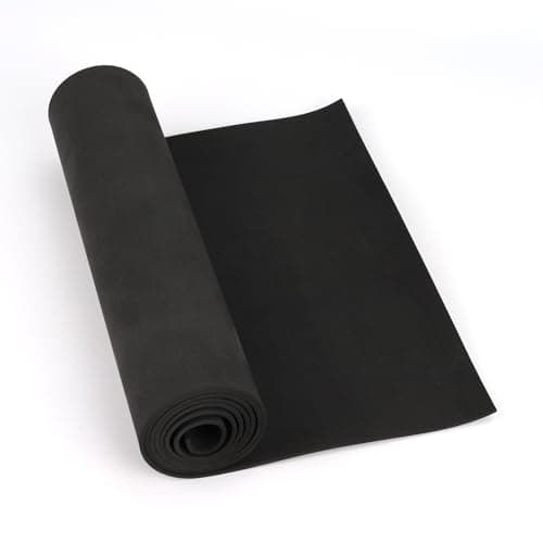 Image of Do²ping Black EVA Foam roll, 2mm Thick (1mm to 10mm) Premium Cosplay EVA Foam Sheet, 34x124.5cm with High Density 86kg/m3 for Cosplay Costume, Crafts, DIY Projects (2mm Black)