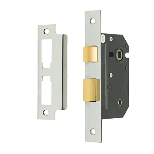 Image of Sterling MLB325N 2.5-inch/65mm 3-Lever Bathroom Sashlock - Nickel