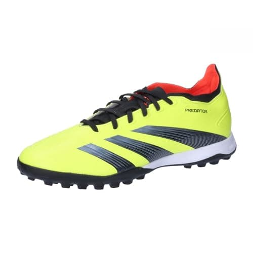 Image of adidas Mens 24 League Low Turf Football Boots Astro Yellow/Black/Red 9 UK