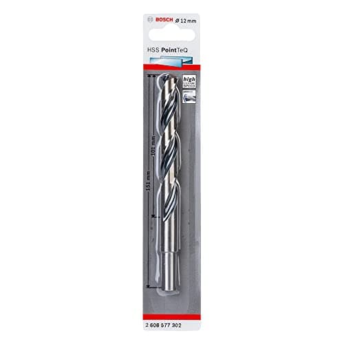 Image of Bosch Professional PointTeQ HSS Twist Drill Bit (for Metal, Reduced Shank, 12 x 101 x 151 mm, Accessories for Drill Driver)