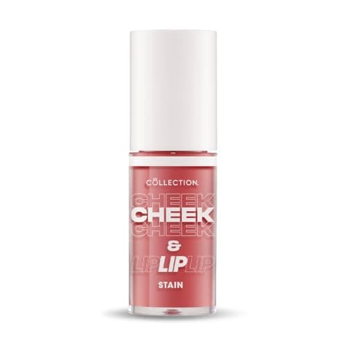Image of Collection Cosmetics 2 in 1 Cheek & Lip Stain, Long Lasting and Hydrating, For All Skin Types, 5 ml, Poppy