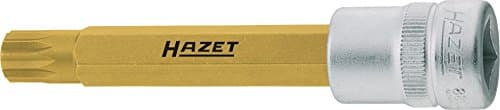 Image of HAZET 8808LG-8 M8 Internal Serration Profile XZN Screwdriver Socket - CVD-Tin Coated