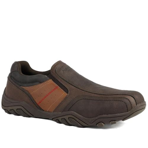 Image of Wide Fit Cushioned Slip On Shoes - Brown Size 8