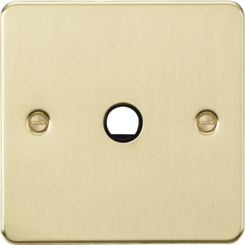 Image of Knightsbridge 20A Flex Outlet Plate - Brushed Brass