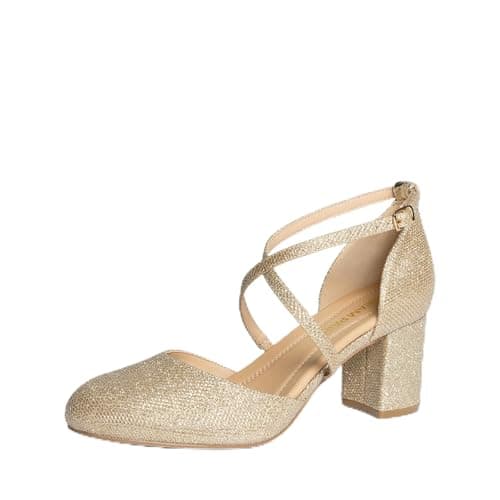 Image of DREAM PAIRS Women's Pumps - Classic Comfort,Size 6.5,Gold,SDPU26002W