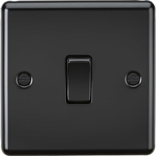 Image of Knightsbridge 10AX 1G Intermediate Switch - Matt Black