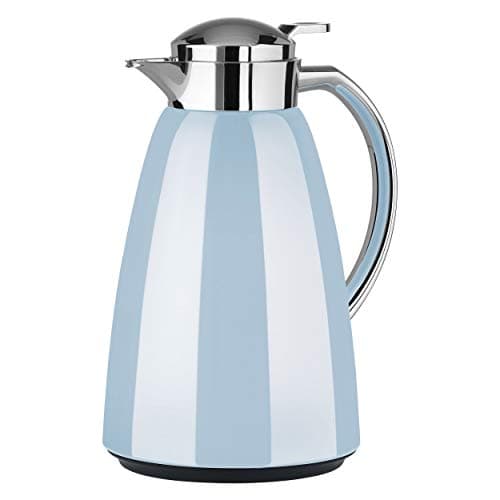 Image of Emsa Campo F41304 Vacuum Jug | 1 L Capacity | Quick Tip Closure | 100% Leak-Proof | 12 Hours Warm, 24 Hours Cold | Premium Stainless Steel | Easy to Clean | Pastel Blue