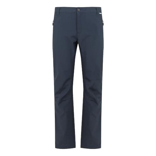 Image of Regatta Men's Geo Softshell Walking Trousers, Waterproof, Windproof, Hardwearing & Multipocketed - Perfect for Outdoors, Hiking, Camping & Trekking Navy