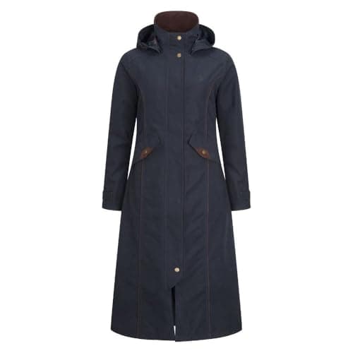 Image of WALKER AND HAWKES - Jack Murphy Ladies Erin Long Waterproof Riding Coat - Navy - 12