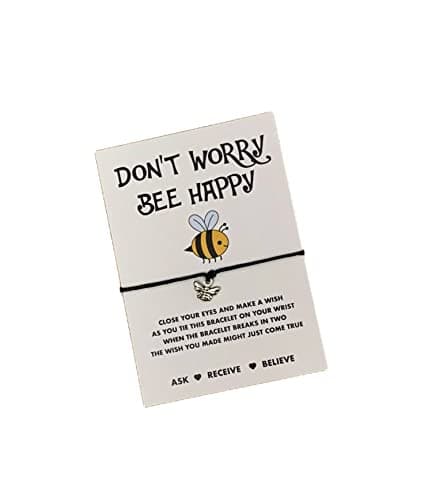 Image of Bee gift | Bee wish string bracelet | Don't worry be happy gift