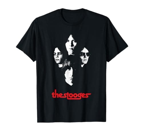 Image of Iggy and The Stooges 4 Faces T-Shirt Officially Licensed T-Shirt
