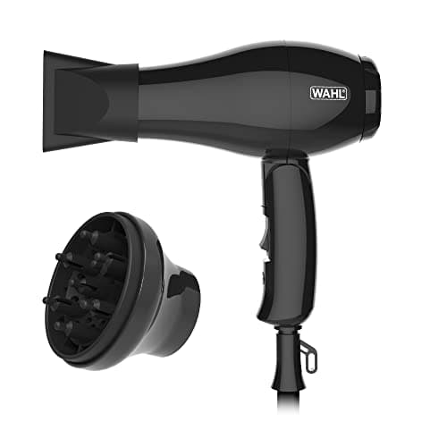 Image of Wahl Travel Hair Dryer, Hair Dryer with Attachments, Dryer for Travelling, Compact Hairdryer, Foldable Travel Dryer, Two Heat Settings, Worldwide Voltage, Portable Travel Hairdryers
