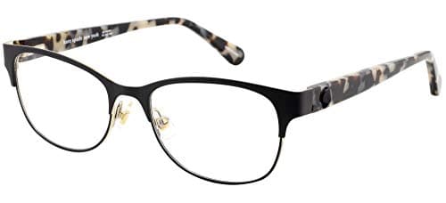 Image of Kate Spade Carolina 807/16 BLACK Eyewear Women's Steel, Standard, 51