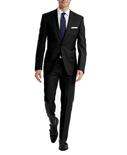 Image of Calvin Klein Men's Business Suit Pants Set, Black, 34W x 30L