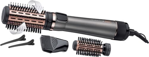Image of Remington Rotating Airstyler Keratin Protect (3 attachments: Mixed Bristle & Soft Bristle Brush, Root Boost Attachment for More Volume & Hair Clips, Ceramic Coating Infused with Almond Oil) AS8811
