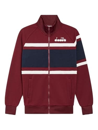 Image of Diadora Jacket 80S Color 55016 - Empire Red, Size Large 55016 - Empire Red Large, 55016 - Empire Red, L
