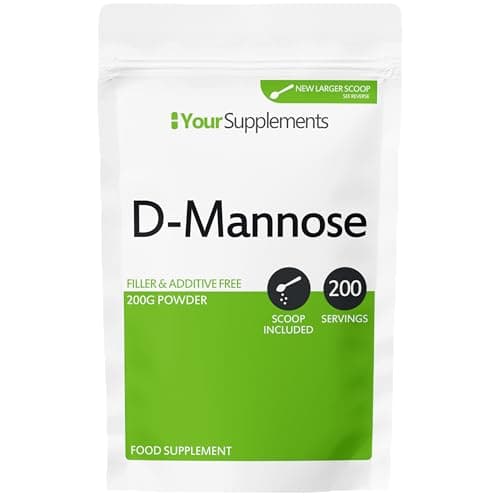 Image of Your Supplements - D Mannose Pure Powder 200g | Natural & Non GMO | Vegetarian & Vegan Friendly | Scoop Included