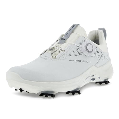 Image of ECCO Womens W Golf Biom G5 Lydia Ko Spiked Golf Shoes - White - UK 5-5.5