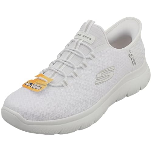 Image of Skechers Men's Summits High Range Slip-On, White Mesh/Trim, 8 UK