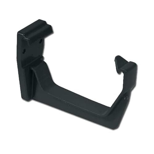 Image of Flo Plast Square Gutter Fascia Bracket Anthracite Grey RKS1A - 10 Year Guarantee Roofline Support — Pack of 3