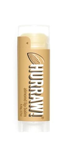 Image of Hurraw! Almond Lip Balm: Organic, Certified Vegan, Cruelty and Gluten Free. Non-GMO, 100% Natural Ingredients. Bee, Shea, Soy and Palm Free. Made in USA