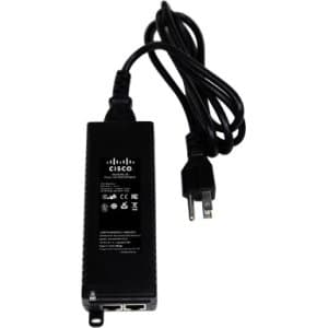 Image of Cisco Meraki 802.3at PoE Injector Power Injector AC 100-240V 30W Output Connectors: 1 UK Meraki MR12, MR16, MR18, MR24, MR26, MR32, MR33, MR34, MR62,