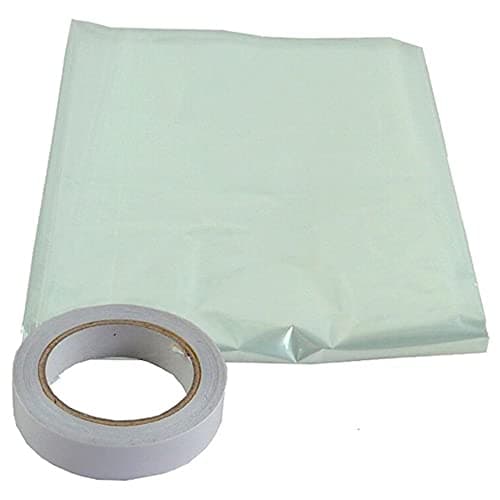 Image of Merriway BH04946 StormSeal Window Insulation Secondary Double Glazing Shrink Film Kit, Supplied with Double-Sided Tape, Covers 3 x 1.5 Metres 4.5 Sqm (9'9 inch x 4'11 inch/ 47.9sq ft)