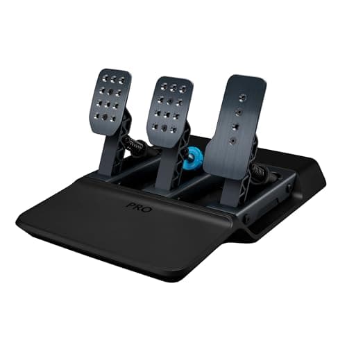 Image of Logitech G PRO Racing Pedals - Racing Simulator Pedals with 100kg Load Cell Brake, Fully Customisable, Swappable Springs & Elastomers, Modular Design, Black