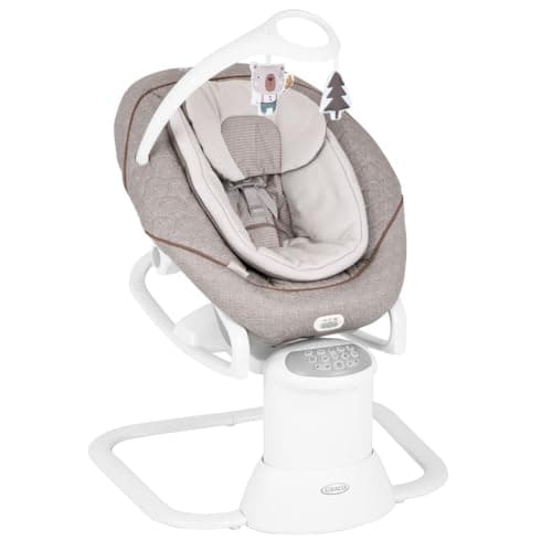 Image of Graco All Ways Soother 2-in-1 Baby Swing and Portable Rocker (Birth to 6 Months Approx, 0-9kg), with Vibration and Adjustable Swing Speed, Little Adventures