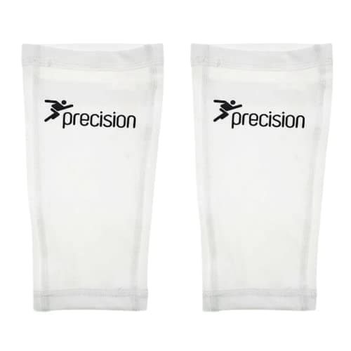 Image of Precision Unisex's Pro Matrix Shinguard Sleeves, White, Small