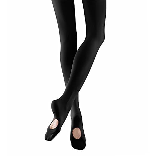 Image of Ballet Tights Convertible Transition Girls Womens Dance Tights, 1 Pair Black, M(125-140cm)