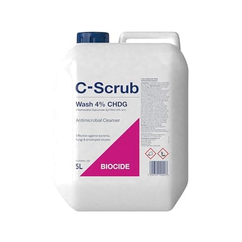 Image of Wash Chlorhexidine 4% w/v - 5000ml - Anti-Microbial Hand, Skin Cleanser - Antibacterial Wash - Disinfectant