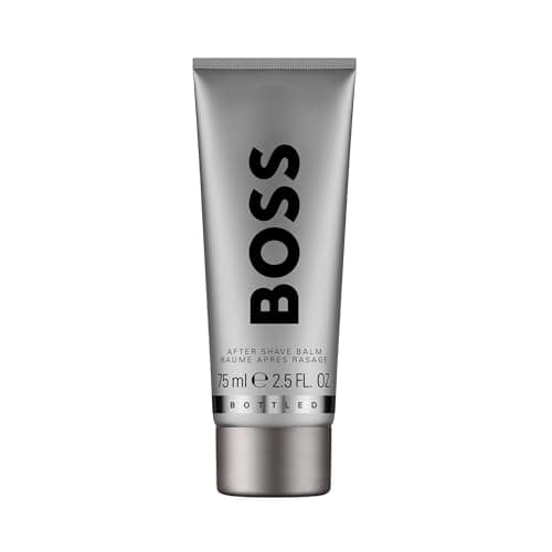 Image of BOSS Bottled Aftershave Balm for Him - Woody Scent with Notes of Apple, Cinnamon and Wood - Light Longevity - 75ml