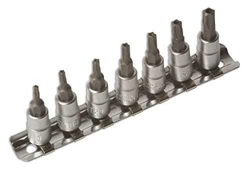 Image of Laser 3389 Tamperproof Star* 5-Sided Socket Bit Set 1/4"D 7pc