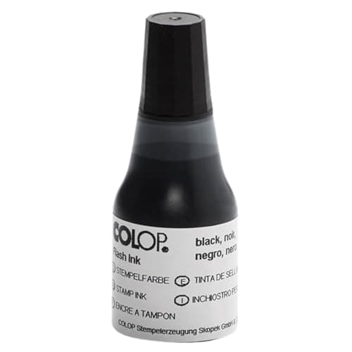 Image of COLOP EOS Ink Black - 25ml | 146986 | Refresher Ink for COLOP EOS Stamp | Motivation Stamp Refil Ink