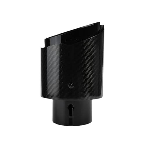 Image of 1 Pcs Universal Car Carbon Fibre Tail Throat Stainless Steel Silencer Muffler Exhaust Nozzle Tip Rear Muffler Tip Tail(60mm-89mm)