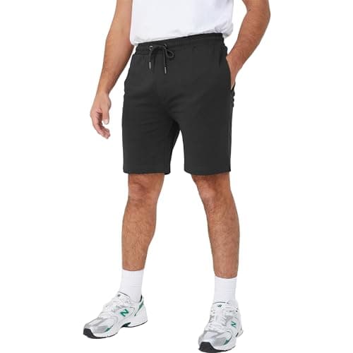 Image of BRAVE SOUL Mens Sweat Comfy Summer Fleece Jersey Baggy Jogging Shorts S-XXL, Black - Tarley, XL