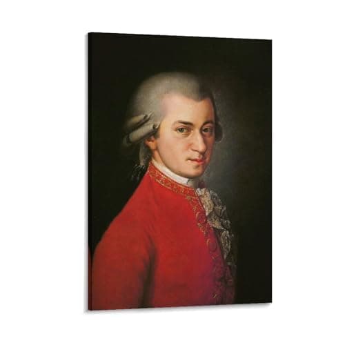Image of Wolfgang Amadeus Mozart Portraits Poster Home Decor Poster Wall Art Hanging Picture Print Decorative Painting Posters 12x18inch(30x45cm)