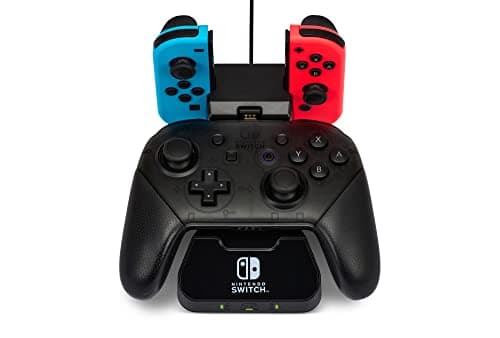 Image of PowerA Controller Charging Base for Nintendo Switch Pro and Joy-Cons, Charge both at Once, Weighted Base with Led Indicator, Stylish Design and USB Powered, Official