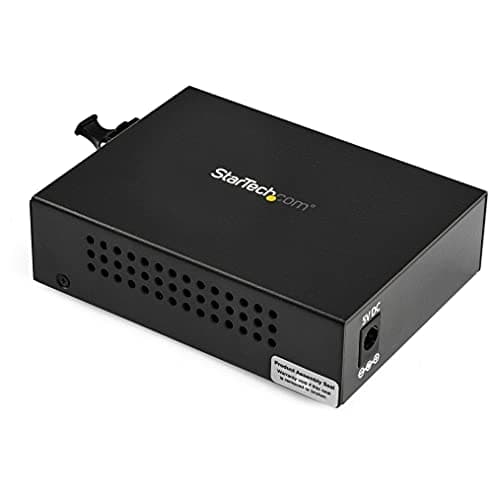 Image of StarTech.com Multimode (MM) LC Fiber Media Converter for 10/100/1000 Network - 550m - Gigabit Ethernet - 850nm - with SFP Transceiver (MCM1110MMLC)