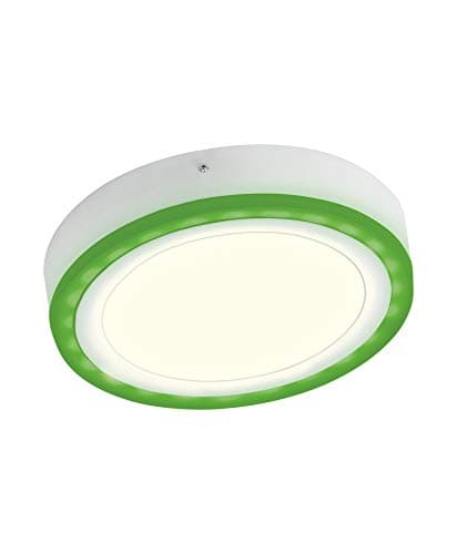 Image of LEDVANCE Decorative LED Wall and Ceiling Luminaire, RGB Colors and Various Modes Adjustable per Remote Control, dimmable Panel, 38W, Warm White (3000K), Round (400mm Diameter), LED Color + White